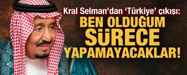 Kral Selman'dan Türkiye çıkışı: Ben olduğum sürece yapamayacaklar!