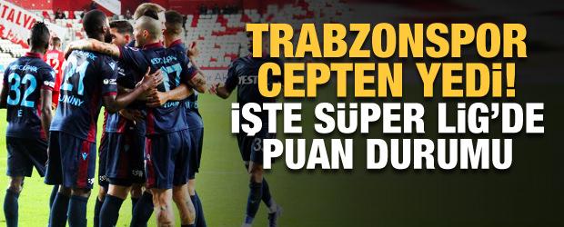Trabzonspor liderliğini sürdürdü! İşte oluşan puan durumu